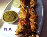 A picture of step 3 of Tikka boti.😋.