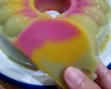 Foto langkah ke 3 dari resep Rainbow Puding Bread.