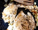 A picture of step 2 of My Garlic Chicken with Mozzarella cheese. 🙂.