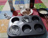 A picture of step 4 of Chocolate Vanilla Panna Cotta.