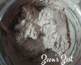 A picture of step 3 of Chocolate Tres Leches.