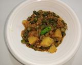A picture of step 9 of Bhindi Aloo.