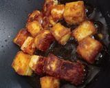 A picture of step 3 of Kadai paneer.