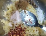 A picture of step 4 of Sabudana vada.
