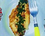A picture of step 3 of Italian Grill Fish with Skin Potatoes Salad and thyme dill Sauce.