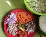 A picture of step 1 of White rice and cabbage stir fry.