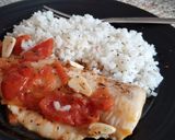 Foto del paso 17 de la receta: Filete de Merluza en Salsa de Tomate, Ajo y Albahaca