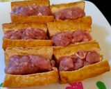 Hình bước làm 3 của món Đậu hủ nhồi thịt sốt cà