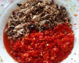 A picture of step 2 of Beans balls II.