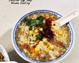 Hình bước làm 8 của món Súp Gà kiểu Hoa/ Chicken Egg Soup