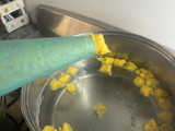 Ñoquis de batata y cabutia