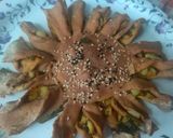 A picture of step 8 of Sunflower shaped bada pav.