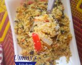 A picture of step 4 of Crushed Rice and Moringa(Zogale).