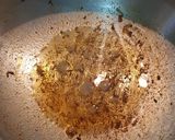 A picture of step 4 of Kathirikai puli Kulzhambu Tangy brinjal curry.