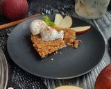 A picture of step 8 of Apple crumble.
