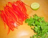 Фото кроку 4 до Тёплый салат из говядины в тайском стиле.!Вкусно,сытно и красиво.