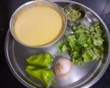 A picture of step 1 of Rajvadi Dhokli Sabji.