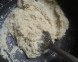 A picture of step 1 of Chandrakala mithai.