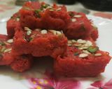 A picture of step 9 of Lauki ki burfi (bottle gourd burfi).