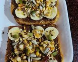 A picture of step 2 of Nutella Banana Toast.