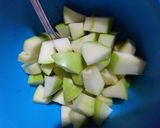 A picture of step 2 of Apple Salad.