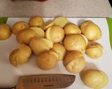 A picture of step 5 of Parmesan Garlic Roasted Baby Potatoes.