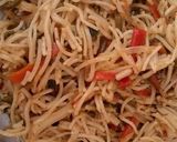 A picture of step 4 of Hakka Noodles.