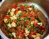 A picture of step 5 of Veg Pulao.