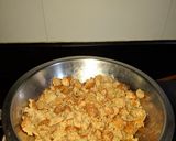 A picture of step 3 of Wheat Laddu.