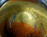 A picture of step 1 of Vadi Subzi.