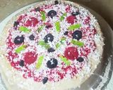 A picture of step 10 of Pizza theme cake (mix flavor).