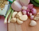 Foto langkah ke 2 dari resep Botok 3T1U (Tahu, Tempe, Teri, Udang) Tanpa Daun pisang.