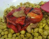 A picture of step 6 of Spicy and crunchy roasted pepper and garlic hummus.