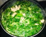Hình bước làm 2 của món Canh mướp rau đay nấu mọc
