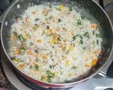 A picture of step 4 of Kerala mix vegetable pulav.
