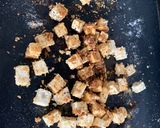 A picture of step 4 of Tofu chips with plum sauce.