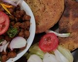 A picture of step 5 of Pindi Chole with wheat Kulcha.
