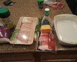 A picture of step 1 of Ranch chicken with bacon.