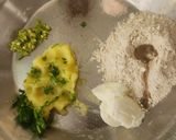 A picture of step 8 of Vrat Farali Thali: Potato Peanut Kadhi, Barnyard Khichdi, Rajgira Potato Paratha, Potato Sabzi.