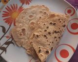 A picture of step 6 of Chana Roti.