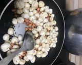 A picture of step 2 of Makana and nuts mixture.