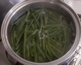 A picture of step 1 of Potato, Green Bean, Ham, and Mozzarella Casserole.