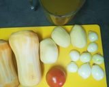 A picture of step 1 of Butternut soup.