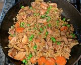 A picture of step 11 of Chicken Rice One Skillet.