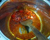 A picture of step 3 of Potato-Brinjal Curry.