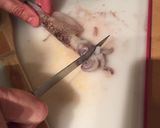 Foto del paso 2 de la receta: Calamar encebollado con guarnición de plátano frito