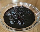 A picture of step 4 of Mulberry jam.