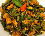 Foto langkah ke 3 dari resep 101. Oseng Kacang Panjang Tempe Orek.