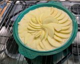 Une image de l'étape 10 de Flan aux pommes, vanille et fromage blanc (nappage myrtilles citron).