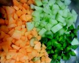 A picture of step 2 of Peanut BHEL (Diet Bhel).
